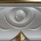 LBO3-White Lacquered with Gold(Without Patina)
